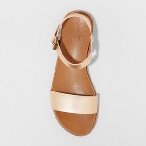 Rose gold sandals